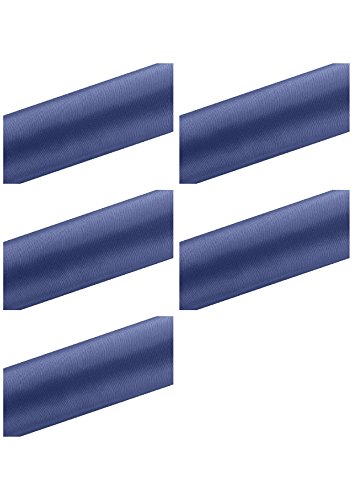 SiDeSo® 0,33€/m 45m Satinband (5x 9m Rolle) blau 16cm Breite Hochzeit Dekoband Geschenkband Antennenband Schleifenband von SiDeSo