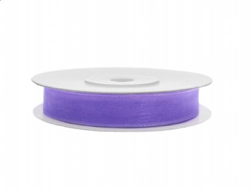 SiDeSo® Chiffonband 25m x 6mm viele Farben Hochzeit Organza Dekoband Geschenkband Antennenband Schleifenband (dunkel lila) von SiDeSo