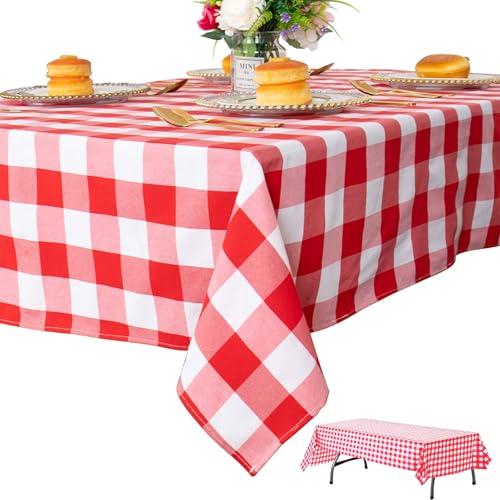 Einweg-Tischdecken, elegant und langlebig, Kunststoff-Tischdecken für Partys, Geburtstage, Hochzeiten, Picknicks, rechteckig, wasserdicht, 137 x 274 cm, 2 Stück Einweg-Tischdecken, elegant und langlebig, Kunststoff-Tischdecken für Partys, Geburtstage, Hochzeiten, Picknicks, rechteckig, wasserdicht, 137 x 274 cm, 2 Stück von SiHuiTu