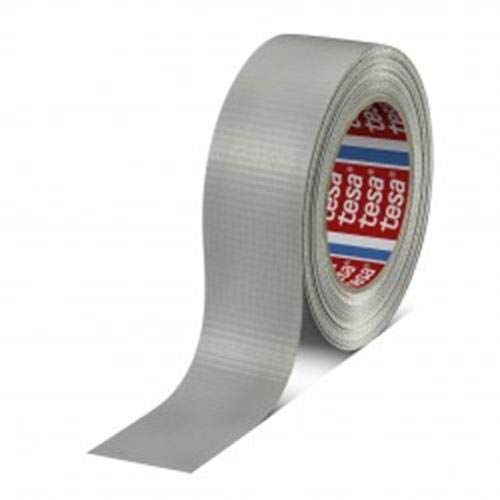 tesa 4662 Steinband Gewebeband Allzweckklebeband Klebeband Klebebänder - 50 m x 48 mm grau/silver (3 Stück) von SiS-Tec Baustoffe