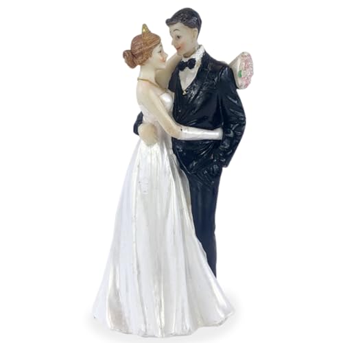 SiSfeL Wedding Cake Topper Figurine, Hochzeitspaar, Tortenfigur Hochzeit, Dekofigur Hochzeitspaar, für Vorschlag Trauung Valentinstag Dekoration SiSfeL Wedding Cake Topper Figurine, Hochzeitspaar, Tortenfigur Hochzeit, Dekofigur Hochzeitspaar, für Vorschlag Trauung Valentinstag Dekoration von LAOSEP