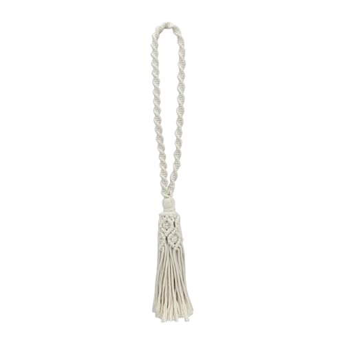 SiaBiced Boho Makramee Vorhang Raffhalter, Vielseitiger Fenster Halter für Wohnraum Und Terrasse, 1 Quaste Länge 53cm SiaBiced Boho Makramee Vorhang Raffhalter, Vielseitiger Fenster Halter für Wohnraum Und Terrasse, 1 Quaste Länge 53cm von SiaBiced
