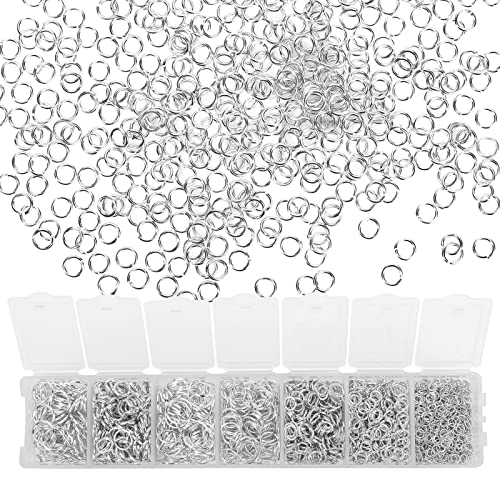 Sibba 1500 Stück Biegeringe Halsketten Schmuckherstellung Schlüsselanhänger Silber Schlüsselanhänger Glieder Werkzeuge Handwerk gespaltene Verbindungsstücke Reparaturset Edelstahlöffner Schmuckzubehör Sibba 1500 Stück Biegeringe Halsketten Schmuckherstellung Schlüsselanhänger Silber Schlüsselanhänger Glieder Werkzeuge Handwerk gespaltene Verbindungsstücke Reparaturset Edelstahlöffner Schmuckzubehör von Sibba