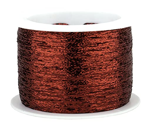 NEUHEIT aus der Collektion Woolly Hug`s 1000m Glitzer - Farbe 304 rot - metallisiertes Beilaufgarn zum Mitstricken oder Mithäkeln von Sibylles Geschenkeartikel