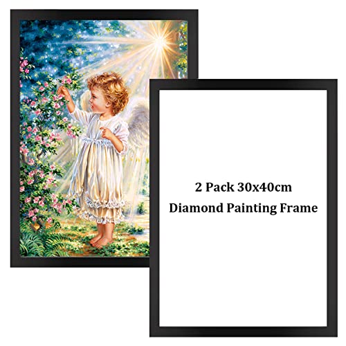 Diamond Painting Rahmen, Diamond Painting Zubehör Diamant Kunstrahmen Diamant Painting Bilder Rahmen Diamant Painting Rahmen für 30x40cm Diamant Malerei (2 Pack for 30x40cm Diamond Painting Bilder) von SicaHomy