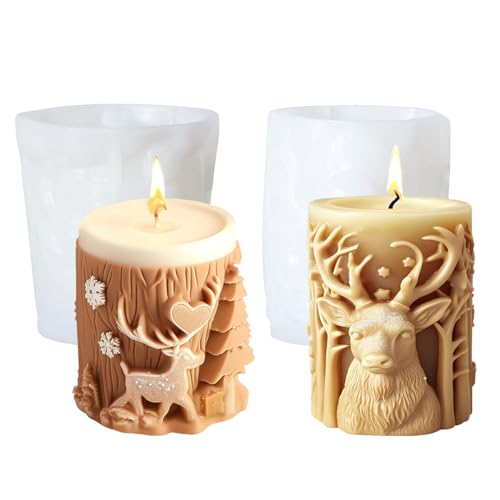 2 Stück Kerzenform Silikon Weihnachten Kerzenformen zum Gießen Silikon Elch Kerzenform Silikonform Kerze Kerzengießform Kerzen Silikonform Candle Mold Kerzen Formen für Weihnachten Deko 2 Stück Kerzenform Silikon Weihnachten Kerzenformen zum Gießen Silikon Elch Kerzenform Silikonform Kerze Kerzengießform Kerzen Silikonform Candle Mold Kerzen Formen für Weihnachten Deko von SicaHomy