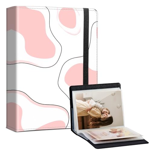 Fotoalbum, 10 x 15 cm, 120 Fotos, PU-Ledereinband mit Gummiband, hochauflösende, wasserdichte PP-Seiten für Familie, Hochzeit, Jahrestag, Babyaufzeichnung, rosa Kuh Fotoalbum, 10 x 15 cm, 120 Fotos, PU-Ledereinband mit Gummiband, hochauflösende, wasserdichte PP-Seiten für Familie, Hochzeit, Jahrestag, Babyaufzeichnung, rosa Kuh von SichKards