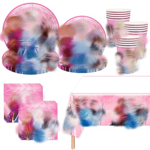 81 Stück Geburtstags Deko Partygeschirr Set, Geburtstagsparty Deko Teller Tischdecke Becher Servietten Kindergeburtstag, für Mädchen Geburtstagsdeko,Party Deko Partyzubehör für 20 Gäste 81 Stück Geburtstags Deko Partygeschirr Set, Geburtstagsparty Deko Teller Tischdecke Becher Servietten Kindergeburtstag, für Mädchen Geburtstagsdeko,Party Deko Partyzubehör für 20 Gäste von Sidesea