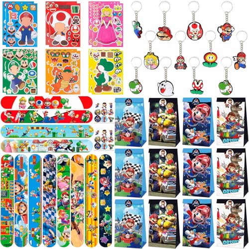 Mitgebsel Kindergeburtstag Gastgeschenke, 66PCS Geschenktüten Kindergeburtstag Kleine Geschenke für Kinder Schnapparmband Schlüsselanhänger Geschenktüten Aufkleber Geburtstag für Junge Mädchen Mitgebsel Kindergeburtstag Gastgeschenke, 66PCS Geschenktüten Kindergeburtstag Kleine Geschenke für Kinder Schnapparmband Schlüsselanhänger Geschenktüten Aufkleber Geburtstag für Junge Mädchen von Sidesea