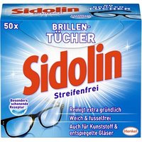 Sidolin Brillenputztücher Streifenfrei, 50 St. von Sidolin