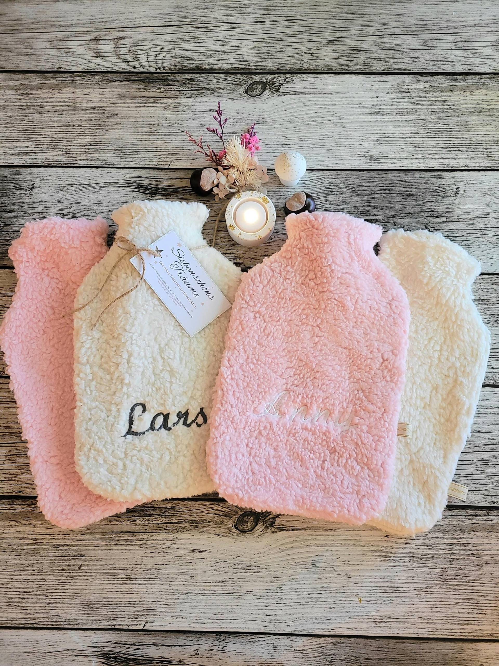 Baumwollteddyplüsch Pur, Personalisierbare Wärmflasche, Farbwahl Wollweiß Oder Rosa, Baumwollplüsch, Natur, Wärmeflasche, Weihnachtsgeschenk Baumwollteddyplüsch Pur, Personalisierbare Wärmflasche, Farbwahl Wollweiß Oder Rosa, Baumwollplüsch, Natur, Wärmeflasche, Weihnachtsgeschenk von SiebenschoensTraeume