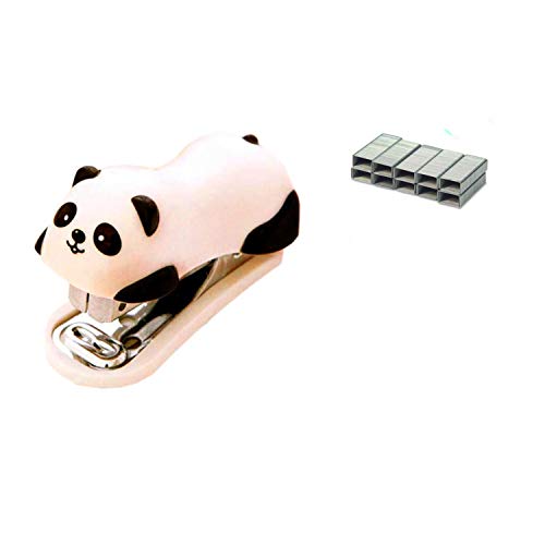 Tragbares Mini-Heftgerät mit Panda-Motiv, mit 1000 Heftklammern Nr. 10, für Büro, Schule, Zuhause oder auf Reisen Tragbares Mini-Heftgerät mit Panda-Motiv, mit 1000 Heftklammern Nr. 10, für Büro, Schule, Zuhause oder auf Reisen von Siganorpy