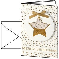 10 SIGEL Weihnachtskarten Confetti Star DIN A6 von Sigel