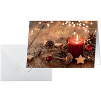 10 SIGEL Weihnachtskarten Red Christmas Candle DIN A6 10 SIGEL Weihnachtskarten Red Christmas Candle DIN A6 von Sigel