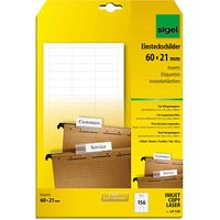 156 SIGEL Beschriftungsschilder für Hängeregister weiß 156 SIGEL Beschriftungsschilder für Hängeregister weiß von Sigel