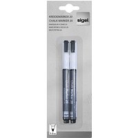 SIGEL 20 Kreidemarker weiß 1,0 - 2,0 mm, 2 St. von Sigel