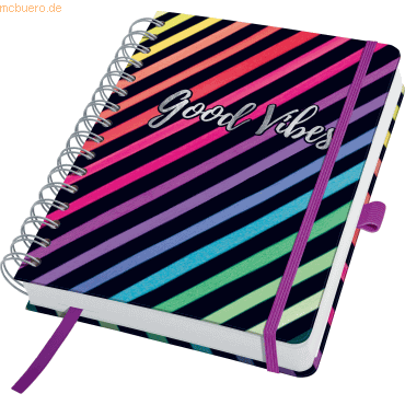 2 x Sigel Spiral-Notizbuch Jolie Dot-Lineatur ca.A5 Dark Rainbow Vibes 2 x Sigel Spiral-Notizbuch Jolie Dot-Lineatur ca.A5 Dark Rainbow Vibes von Sigel