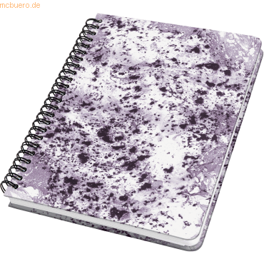 Sigel Spiral-Notizbuch Jolie ca. A5 Dot-Lineatur 60 Blatt Violet Marbl von Sigel