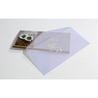 25 SIGEL Briefumschläge transparent DIN lang ohne Fenster von Sigel