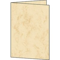 25 SIGEL Faltkarten Marmor DIN A5 beige von Sigel