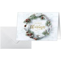 25 SIGEL Weihnachtskarten Christmas wreath DIN A6 25 SIGEL Weihnachtskarten Christmas wreath DIN A6 von Sigel