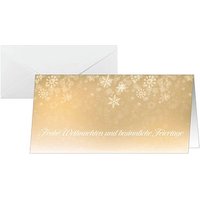 25 SIGEL Weihnachtskarten Golden Christmas Night DIN lang von Sigel