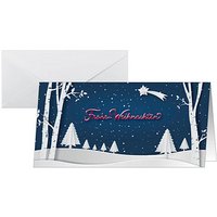 SIGEL Weihnachtskarten Pop-up winter Landscape DIN lang, 25 St. von Sigel