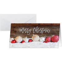 25 SIGEL Weihnachtskarten Red and white Christmas DIN lang 25 SIGEL Weihnachtskarten Red and white Christmas DIN lang von Sigel