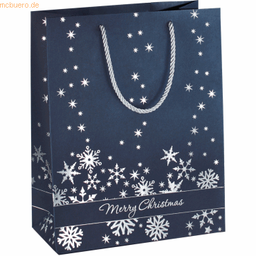 3 x Sigel Geschenktasche Silver Snowflakes Large von Sigel