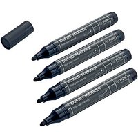 SIGEL Whiteboard- und Flipchart-Marker schwarz 2,0 - 3,0 mm, 4 St. von Sigel