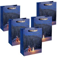 5 SIGEL Geschenktaschen Christmas Chapel Large Motiv 26,0 x 33,0 cm 5 SIGEL Geschenktaschen Christmas Chapel Large Motiv 26,0 x 33,0 cm von Sigel