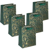 5 SIGEL Geschenktaschen Golden ornaments on green Motiv 18,0 x 23,0 cm 5 SIGEL Geschenktaschen Golden ornaments on green Motiv 18,0 x 23,0 cm von Sigel