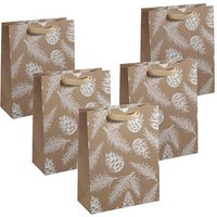5 SIGEL Geschenktaschen Pine cones and pine branches Large 26,0 x 33,0 cm 5 SIGEL Geschenktaschen Pine cones and pine branches Large 26,0 x 33,0 cm von Sigel