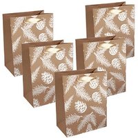 5 SIGEL Geschenktüten Pine cones and pine branches Large braun 18,0 x 23,0 cm 5 SIGEL Geschenktüten Pine cones and pine branches Large braun 18,0 x 23,0 cm von Sigel