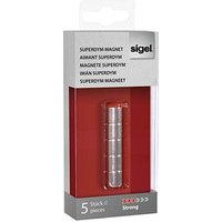 SIGEL Strong Magnete silber, Metall Ø 1,0 x 1,0 cm, 5 St. SIGEL Strong Magnete silber, Metall Ø 1,0 x 1,0 cm, 5 St. von Sigel