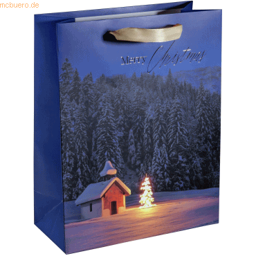 5 x Sigel Geschenktasche Large Christmas Chapel 260x330x120mm 5 x Sigel Geschenktasche Large Christmas Chapel 260x330x120mm von Sigel