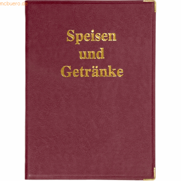 5 x Sigel Speisekarten-Mappe Speisen&Getränke Goldprägung A4 bordeauxr 5 x Sigel Speisekarten-Mappe Speisen&Getränke Goldprägung A4 bordeauxr von Sigel