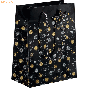 5 x Sigel Weihnachts-Geschenktasche Small Stardust 170x230x90mm von Sigel