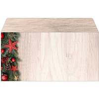 SIGEL Weihnachtsbriefumschläge Chalet Style DIN lang ohne Fenster, 50 St. von Sigel