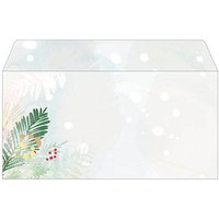 SIGEL Weihnachtsbriefumschläge Christmas Forest DIN lang ohne Fenster, 50 St. von Sigel