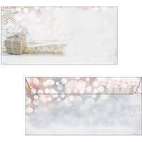 SIGEL Weihnachtsbriefumschläge Christmas Surprise DIN lang ohne Fenster von Sigel