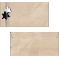 SIGEL Weihnachtsbriefumschläge Christmas Wrapping DIN lang ohne Fenster von Sigel