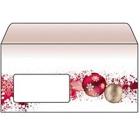 SIGEL Weihnachtsbriefumschläge Frozen DIN lang mit Fenster, 50 St. von Sigel