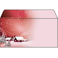 SIGEL Weihnachtsbriefumschläge Silent Night DIN lang ohne Fenster von Sigel