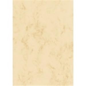 Papier Sigel DP372, A4, 90g, marmoriert, beige, 100 Blatt von Sigel
