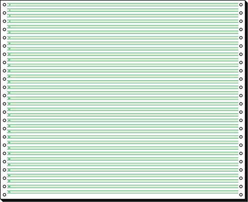 SIGEL 12371 Endlospapier 12 Zoll x 375 mm (A3 quer), 60 g, 2000 Blatt 1fach, mit Leselinien, Druckerpapier von Sigel