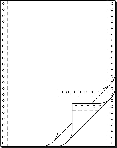 SIGEL 32243 Endlospapier 12 Zoll x 240 mm (A4 hoch), 60/53/57 g, 600 Sätze LP, SD, 3fach, Druckerpapier von Sigel