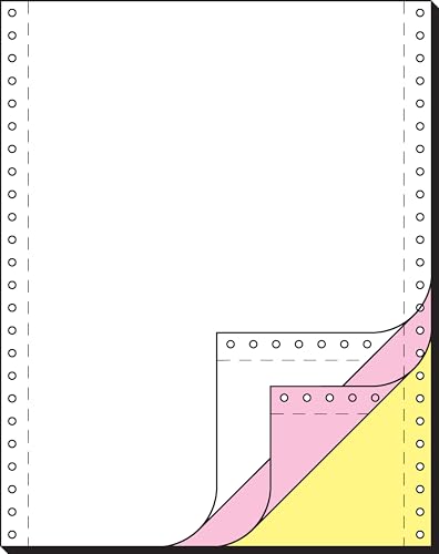 SIGEL 33243 Endlospapier 12 Zoll x 240 mm (A4 hoch), 60/53/57 g, 600 Sätze 3fach, Druckerpapier von Sigel