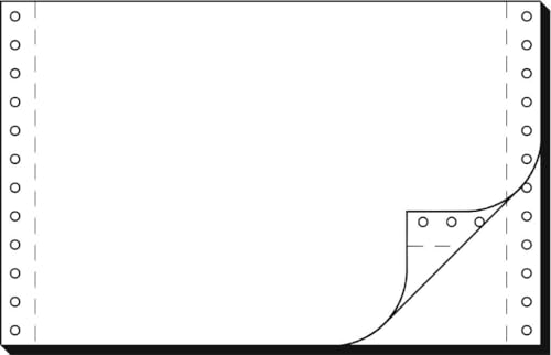 SIGEL 36242 Endlospapier 6 Zoll x 240 mm (A5 quer), 56/57 g, 2000 Sätze LP, SD, 2fach, Druckerpapier von Sigel