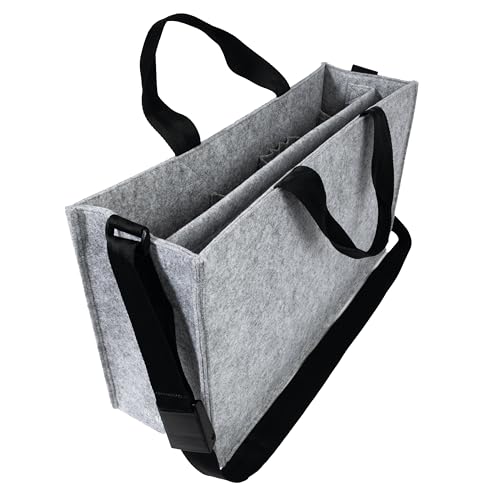 SIGEL BA409 Desk Sharing Bag Classic, Organizer für mobiles Arbeiten, absolut sicherer Stand: für Laptop bis 17,3 Zoll und Unterlagen, Synthetischer Filz, hellgrau, Large 50 x 15 x 28 cm SIGEL BA409 Desk Sharing Bag Classic, Organizer für mobiles Arbeiten, absolut sicherer Stand: für Laptop bis 17,3 Zoll und Unterlagen, Synthetischer Filz, hellgrau, Large 50 x 15 x 28 cm von Sigel